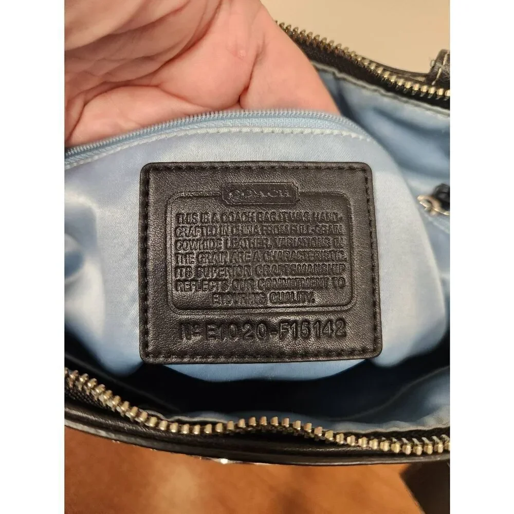 COACH 15142 Purse Black Patent Leather Shoulderbag
